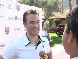 James Van Der Beek at the 7th Annual K-Swiss Desert Smash at Palm Springs CA. (Footage by WireImage Video/GettyImages) Stock Footage