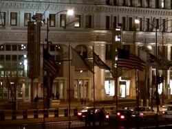 Traffic on Michigan Avenue Bridge, Chicago Stock Footage
