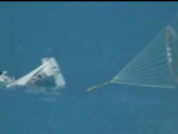 The U.S. Coast Guard came to the rescue of two Alabama residents whose single-engine plane went down in the Bahamas.  Coast Guard crews found the pair floating in an inflatable raft about 2 miles west of Andros Island, Bahamas. News Clip