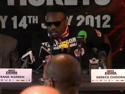 INTERVIEW: Dereck Chisora on his reputation at David Haye vs Dereck Chisora: Press Conference on July 11, 2012 in London, England (Footage by WireImage Video/Getty Images) Stock Footage