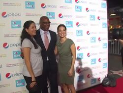 Martha Bermudez, Frank Cooper at the Pepsi Presents The Premiere Of 'Latinos Living The American Dream' at Hollywood CA. (Footage by WireImage Video/GettyImages) Stock Footage