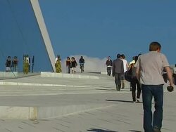 Pull Back Opera House Eastern Norway Oslo Norway Stock Footage