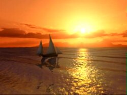 Sunset on the sea Stock Footage