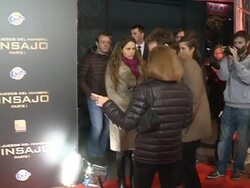 Actor Sam Claflin attends the 'The Hunger Games: Mockingjay Part 1 Stock Footage