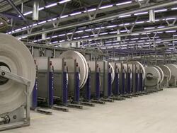 WS PAN Shot of gravure printing office / Itzehoe, Schleswig-Holstein, Germany  Stock Footage