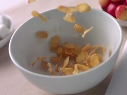 HD Corn flakes Stock Footage