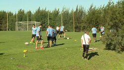CLEAN : Uruguay trains for final qualifying match News Clip