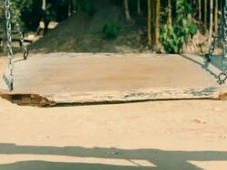 Empty Swing Stock Footage