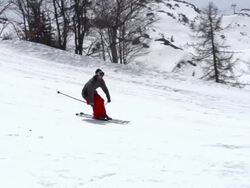 HD: Super Slo-Mo Shot of Free Ride Skier Extreme Jumping Stock Footage