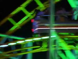 Young people on Rollercoaster Stock Footage