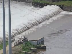 MS Shot of st anthony falls  / Minneapolis, Minnesota, United States  Stock Footage