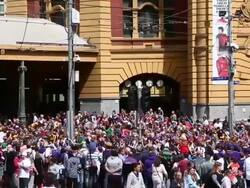 AFL Grand Final Parade Stock Footage