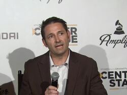 INTERVIEW - Jon Budd on Hyundai's partnership in the Center Stage program at 4th Annual Social Media Rock Stars Summit - 'The Music Industry Then & Now: How Digital Changed The Game on 2/8/2013 in Los Angeles, CA.  Stock Footage