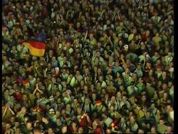 WRAP Italian and German fans watch Azurri win semi-final News Clip