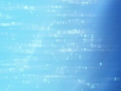 Blue digital space Stock Footage