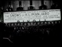 WORLD PREMIERE - ""SNOWS OF KILIMANJARO"" News Clip