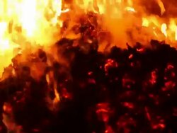 Stabilization Shot of Camp fire Stock Footage