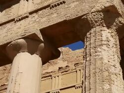 Agrigento, temple of Concord, a splendid example of Doric architecture, 4th century B.C. Stock Footage