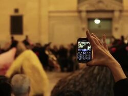 Nick Cave Creates Installation And Performance Piece At NYC's Grand Central Terminal Stock Footage