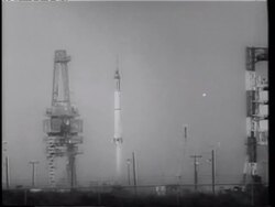 Mercury 4 mission - second American spaceflight Stock Footage