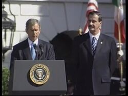 Update on visit by Mexican President Vincente Fox News Clip