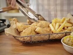 Fried Chicken Stock Footage