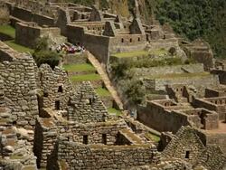 Machu Picchu buildings timelapse Stock Footage
