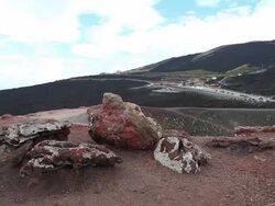 Etna mountain, volcanic landscapes Stock Footage