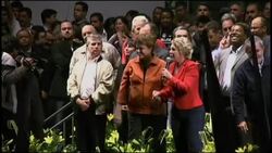 Ruling party candidate campaign with Lula News Clip