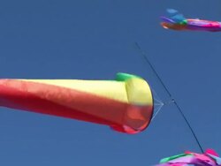 Flying Kite Stock Footage