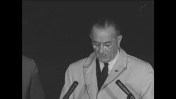 CAN957 JOHNSON RETURNS FROM PEACE NEGOTIATIONS News Clip