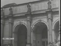 1942: JAPANESE OCCUPIED PHILIPPINES: Japanese Commander Lt. General Masaharu Homma w/ others holding map. WASHINGTON, D.C.: Commonwealth President in Exile Manuel Quezon shaking hands w/ President Franklin D. Roosevelt (officer assists stand by car) Instructional Video