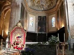 Enna, Interior view of the Cathedral (Duomo) Stock Footage