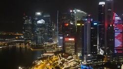 Timelapse at singapore city Stock Footage