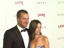 Chris O'Donnell, Caroline Fentress at the LACMA Hosts Inaugural Art + Film Gala Honoring Clint Eastwood And John Baldessari Presented By GUCCI at Los Angeles CA.  Stock Footage