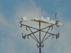 Southwold Pier,Ship weather vane,CU Stock Footage
