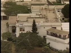 PERU: LIMA: LOUD MARTIAL MUSIC IS PLAYED OUTSIDE JAPANESE EMBASSY News Clip