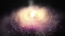 space background. Galaxy rotating animation. Loop. Stock Footage