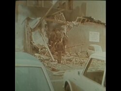 SYND 8-3-73  POLLING IN BORDER REFERENDUM AND BOMB EXPLOSIONS News Clip