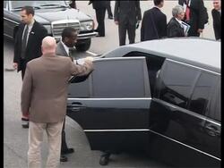 WRAP EXCLUSIVE Carter arrival ADDS meets Kim Yong Nam News Clip