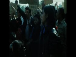 SYND 11 3 75 TIBETAN REFUGEES DEMONSTRATE AGAINST CHINESE RULE News Clip