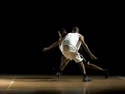 Player Penetrating To The Basket (Super Slow Motion) Stock Footage