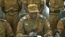 CLEAN : Burkina army chief assumes power after ousting of president News Clip