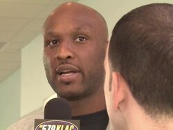 Lamar Odom at the Lamar Odom Greets Fans At T-Mobile And Gears Up For NBA All-Star 2011 In Los Angeles at Los Angeles CA. (Footage by WireImage Video/GettyImages) Stock Footage