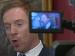 Damien Lewis at Damian Lewis given keys to The City Of London at The Guildhall on March 19, 2013 in London, England (Footage by WireImage Video/Getty Images) Stock Footage