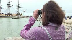 VOICED : Replica of General Lafayettes Hermione feted in Yorktown News Clip