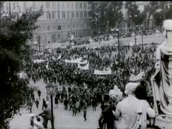 Italy - and the largest demonstration in three months of nationwide labour unrest with over five million people either on or about to go on strike. News Clip