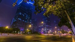 Futuristic city timelapse Stock Footage