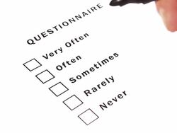 Questionnaire Form Ticking Very Often Stock Footage