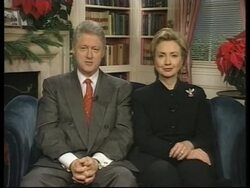 USA: PRESIDENT CLINTON'S CHRISTMAS MESSAGE News Clip